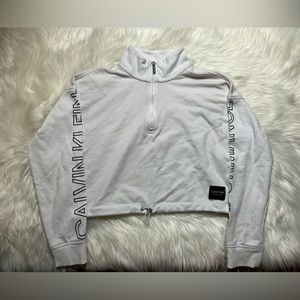Calvin Klein Performance White Zip Up Size Medium